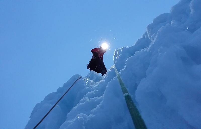 Eisklettern in Großkirchheim in der Nationalpark-Region Hohe Tauern