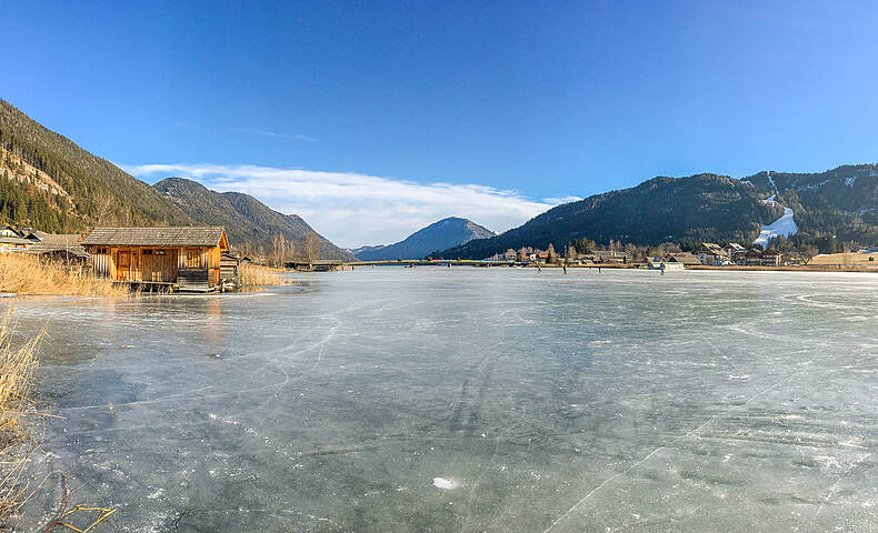 Eislaufen am Weissensee