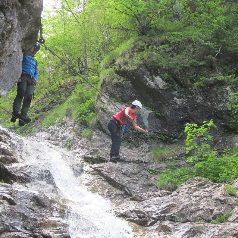 Campingurlaub Ute Zaworka, Die Rotschitza Klamm mit Bergführer Gerry Sagmeister