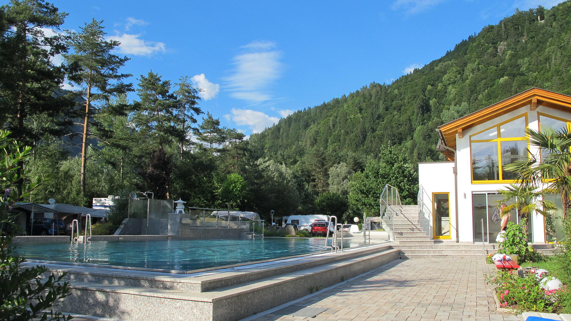Campingurlaub Ute Zaworka, Camping Mössler, Schwimmbad Camping Mössler
