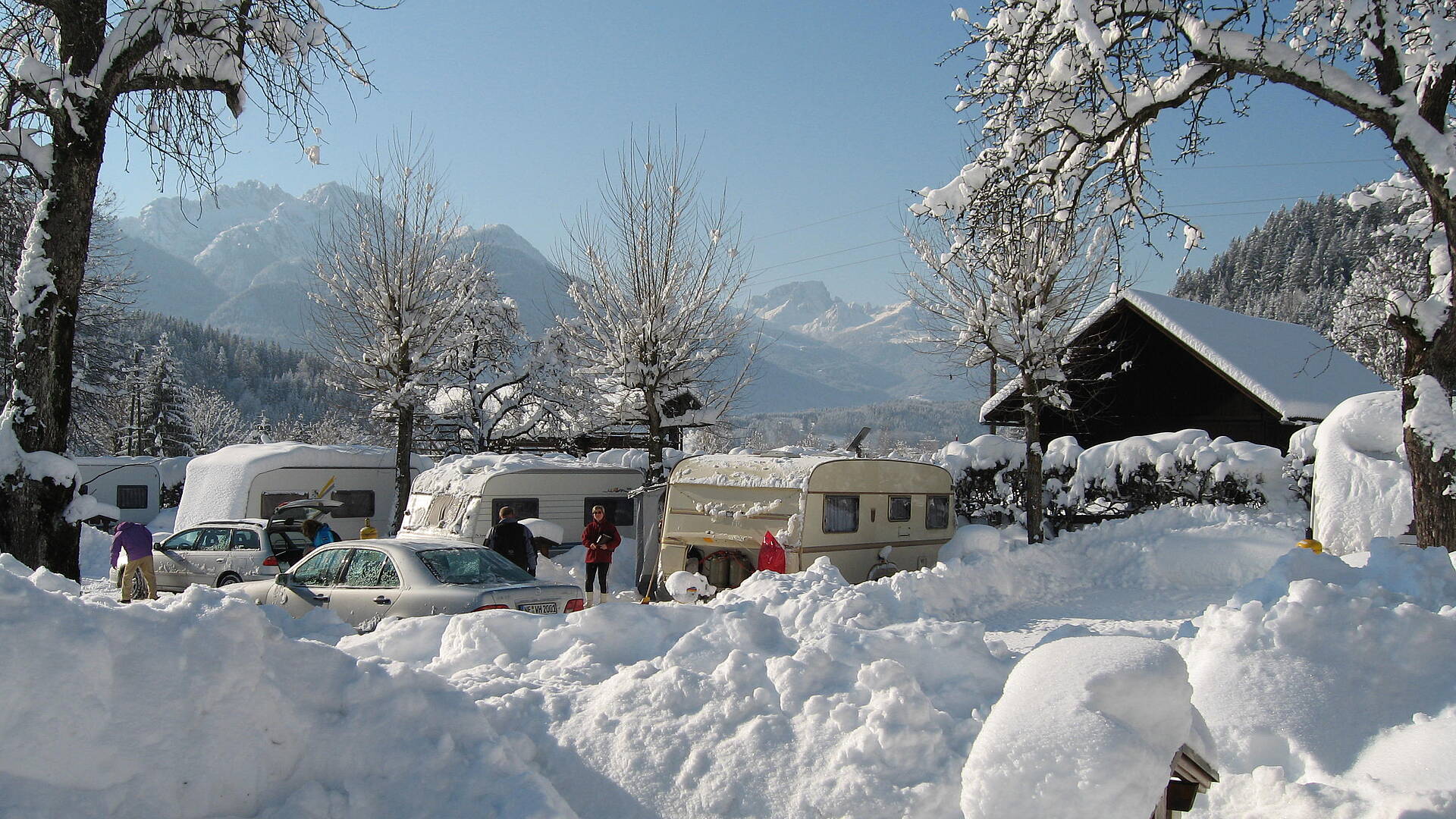 Wintercamping in Kärnten, Camping Schluga