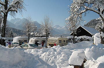 Wintercamping in Kärnten, Camping Schluga