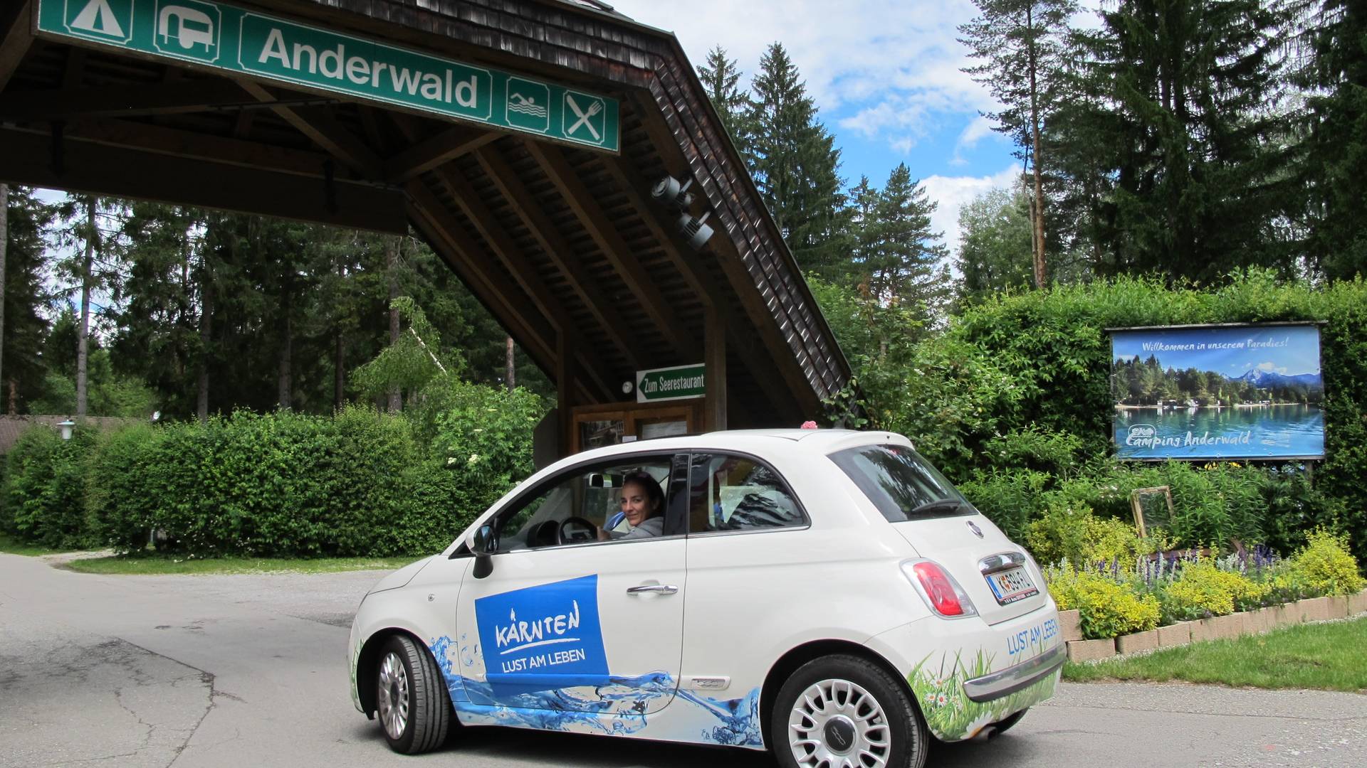 Campingurlaub Ute Zaworka, mit dem Kärnten-Fiat unterwegs