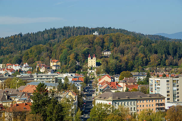 Klagenfurt Kreuzbergl mit Kreuzberglkirche