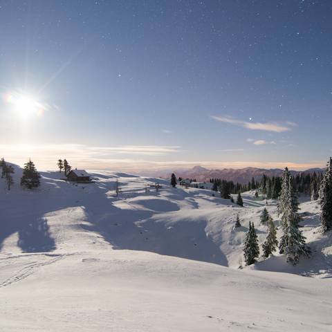 Winterlandschaft am Dobratsch