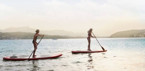 <p>Stand up paddling Wörthersee</p>