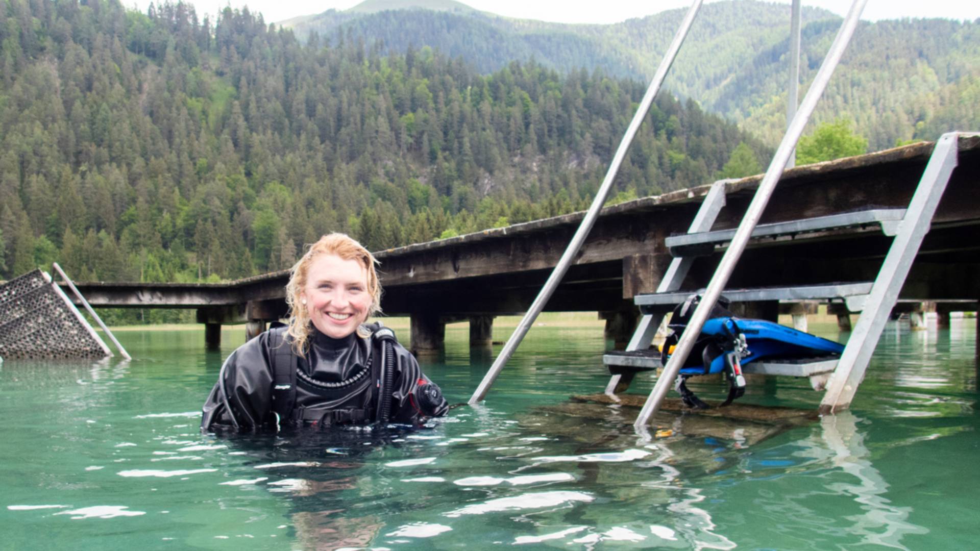 Tauchen im Ossiacher See, Viktoria Urbanek