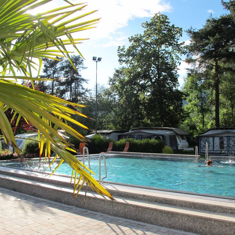 Campingurlaub Ute Zaworka, Camping Mössler, Schwimmbad Camping Mössler
