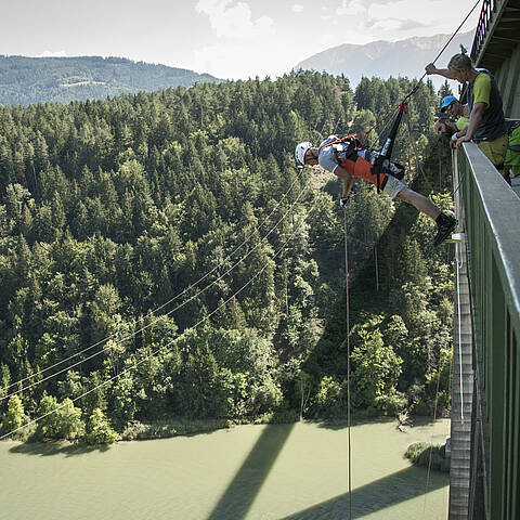 Jauntalbrücke in Ruden in Südkärnten Klopeiner See