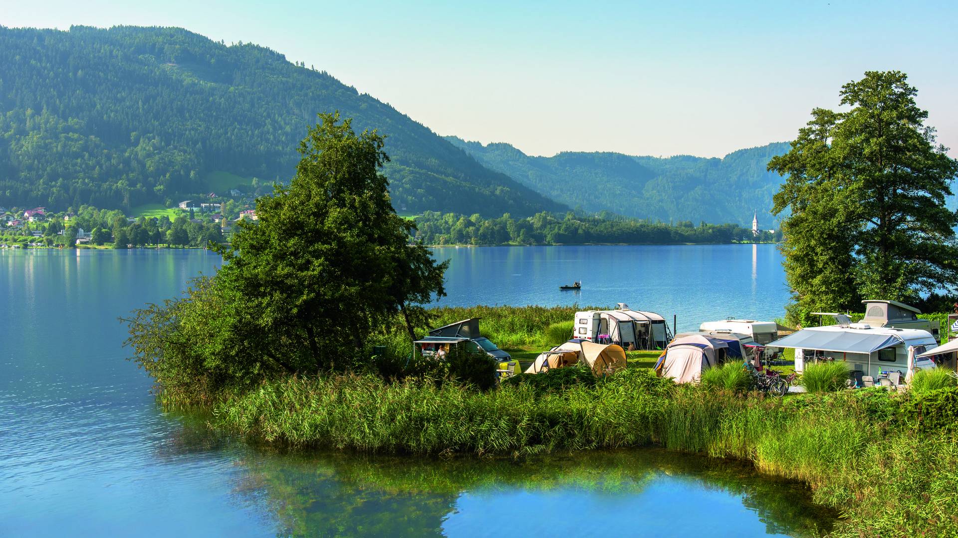 <p>Camping in Kärnten, Seecamping Hoffmann</p>
