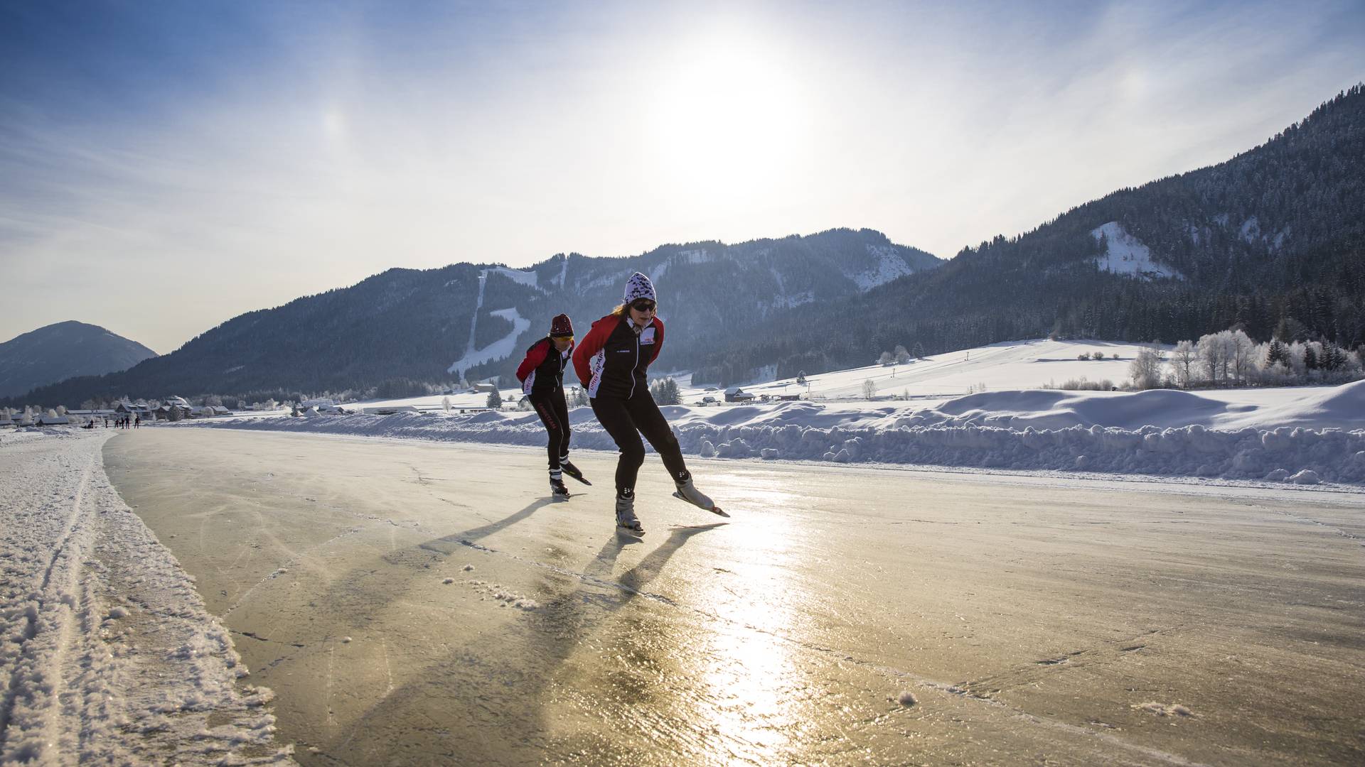 Weissensee - Eislaufen