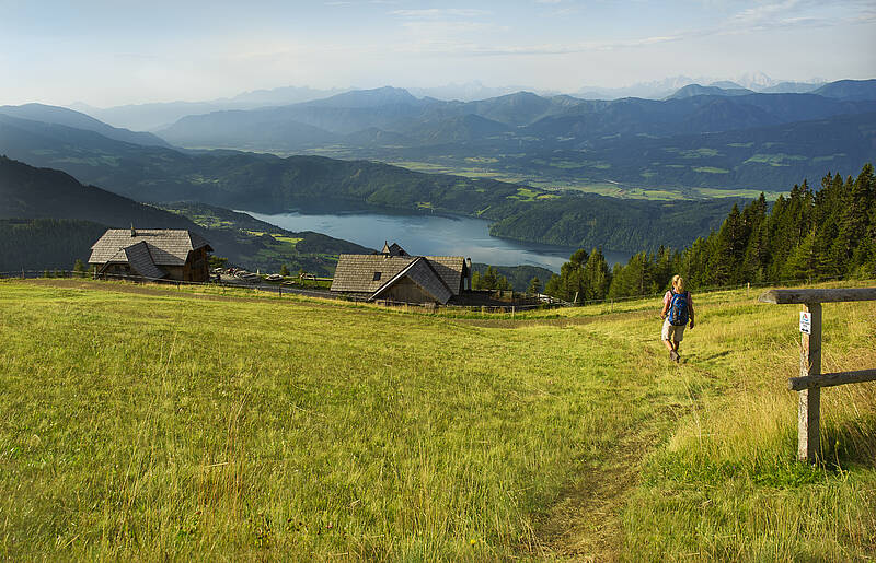 Blick auf den Millstätter See von der Millstätter Alpe