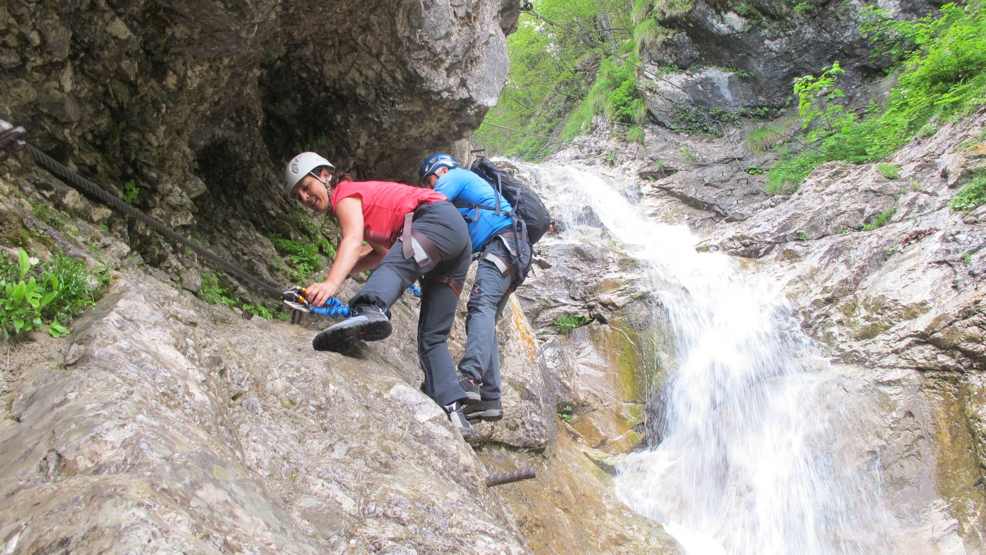 Campingurlaub Ute Zaworka, Die Rotschitza Klamm mit Bergführer Gerry Sagmeister