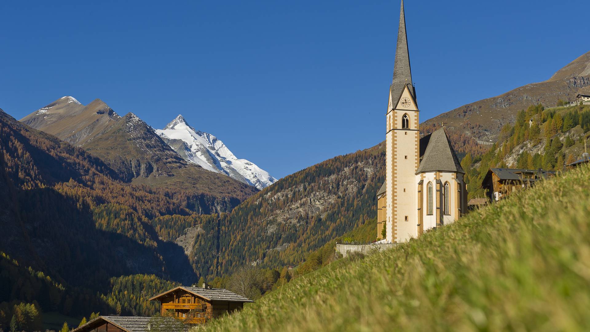 Kirche in Heiligenblut, Großglockner