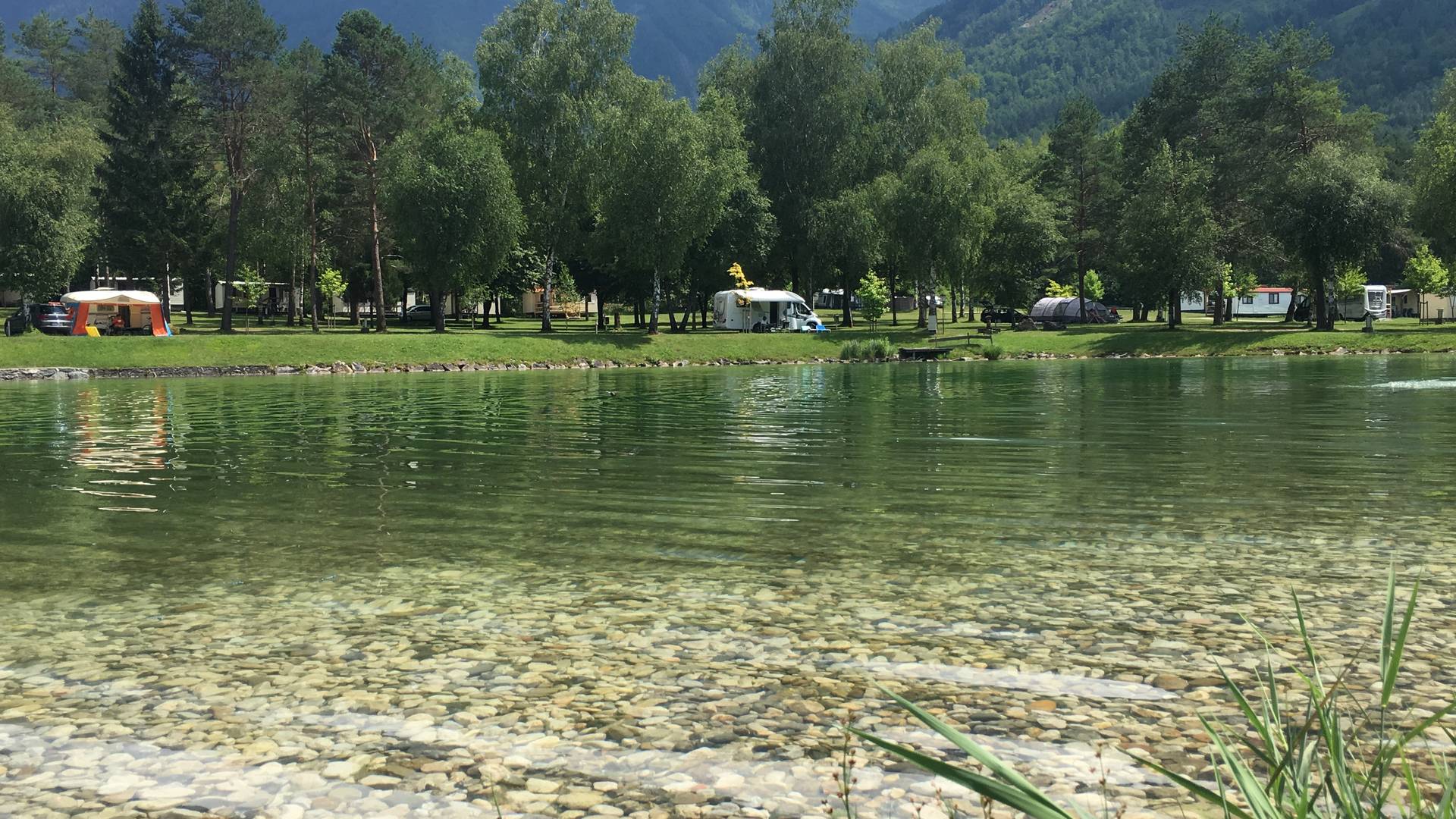 <p>Urlaub im Wohnmobil von Ute Zaworka, Camping Rosental Rož</p>