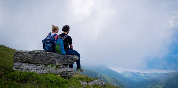 <p>Urlaub zu zweit am Millstätter See, Biwak am Campingplatz; Sabrina Schütt, Weg der Liebe</p>