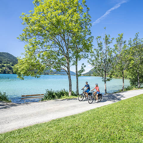 Mit dem Rad den Weissensee entdecken