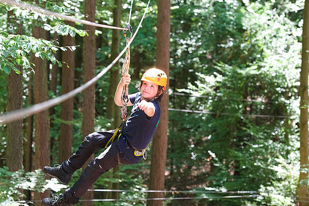 Waldseilpark Taborhoehe mit 9 Parcours