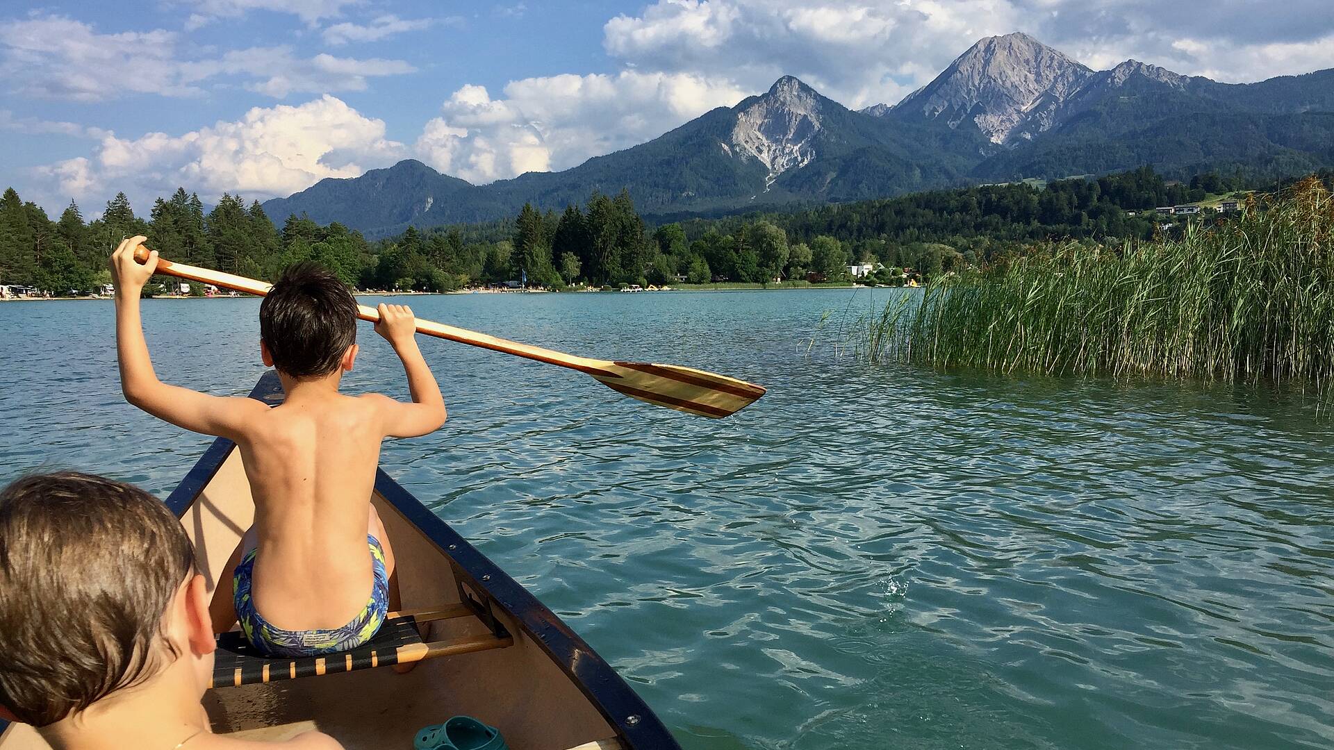 Mit dem Kajak am Faaker See unterwegs