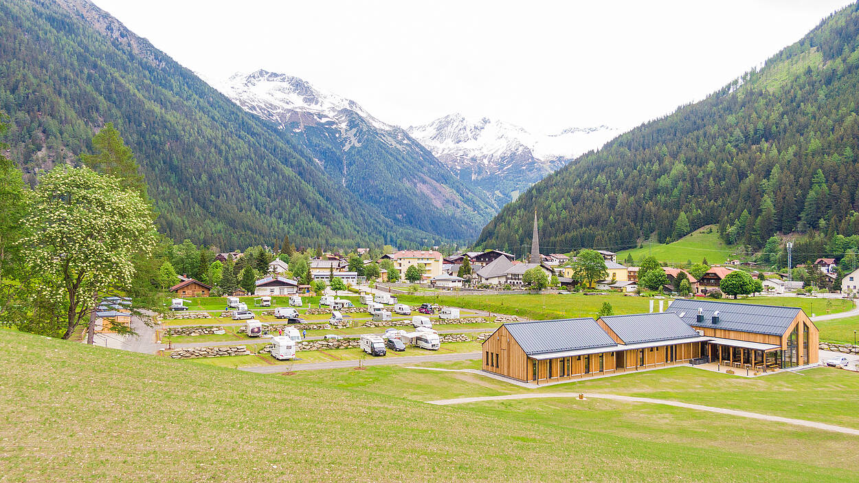 Ausblick vom Hochoben Camping in Mallnitz