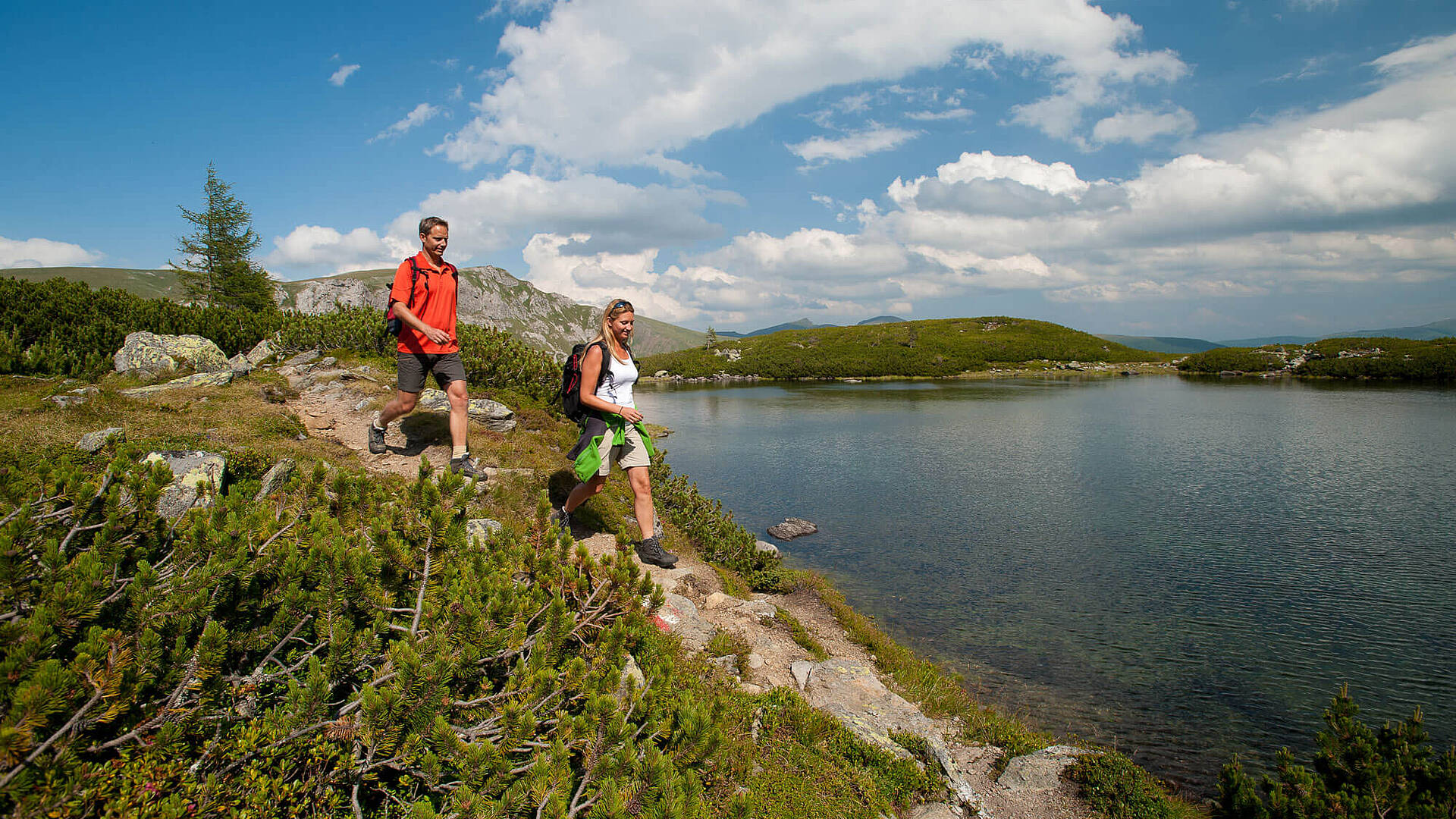 Alpe-Adria-Trail E15 Nassbodensee im Biosphaerenpark Nockberge 