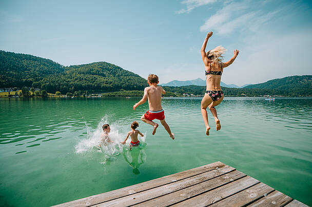 Klopeiner See - Südkärnten - Baden Familie Sommer