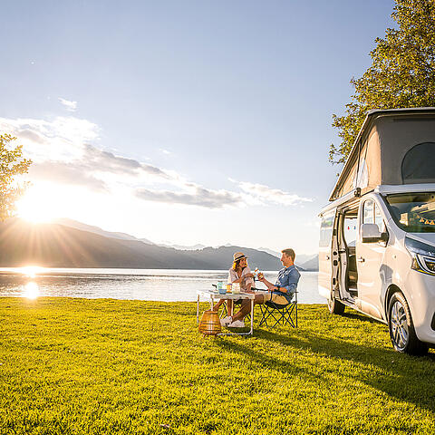 Camping am Millstaetter See mit Wohnmobil