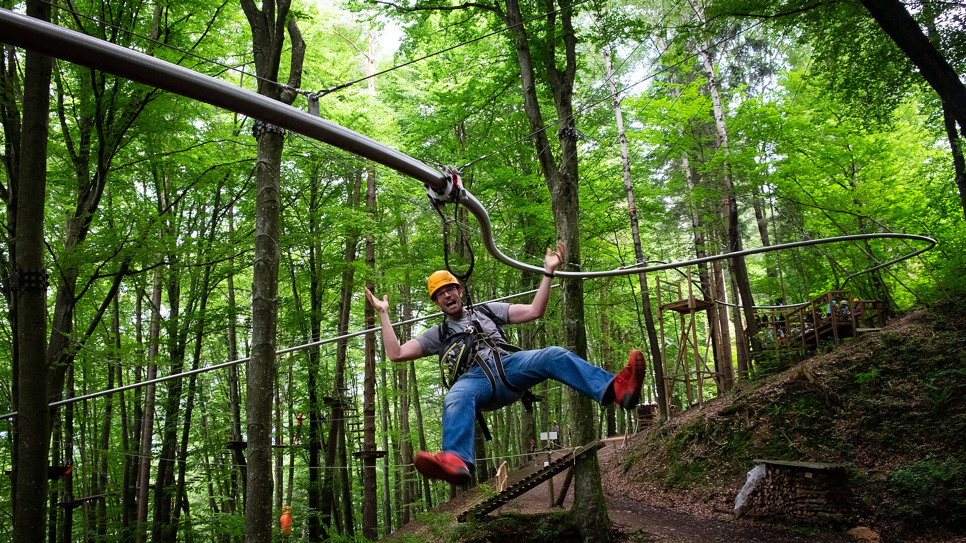 Kletterwald Ossiacher See - Die flyline 