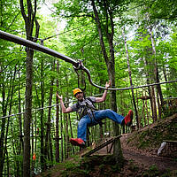 Kletterwald Ossiacher See - Die flyline 