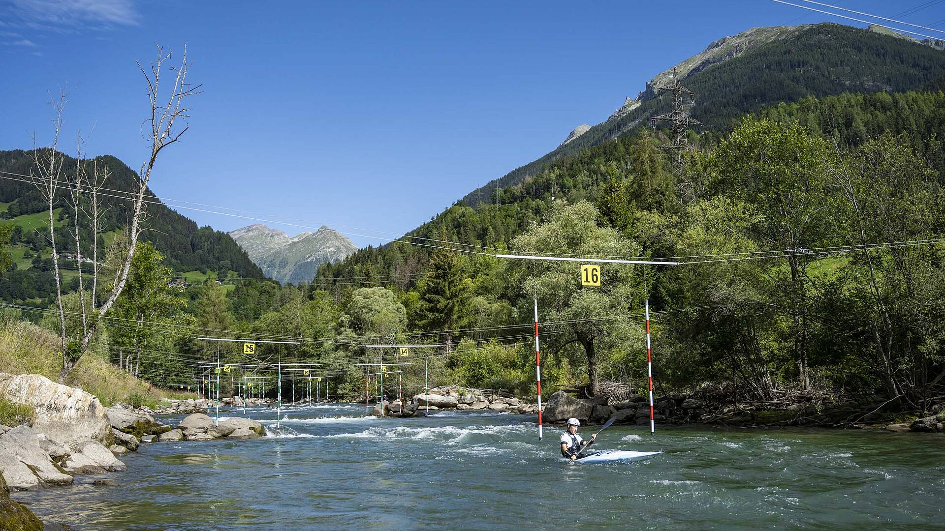 Wildwasserarena Flattach Wildwasser Kajak