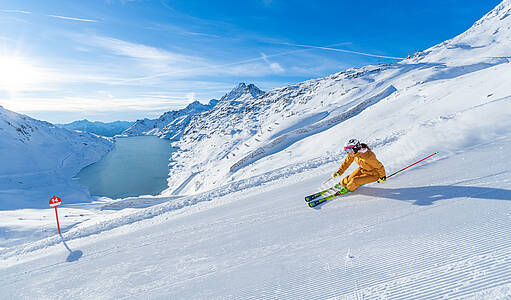 Skifahren im Reich der Dreitausender