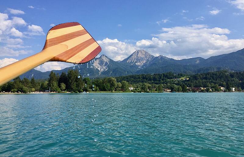 Mit dem Kajak am Faaker See unterwegs