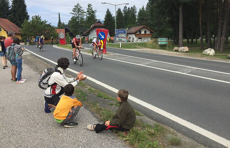 An der Ironman-Radstrecke