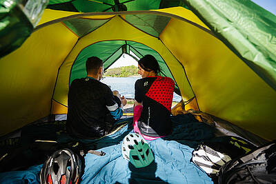 Camping Anderwald Basecamp Baumzelt