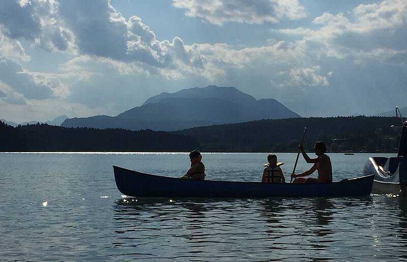 Mit dem Kajak am Faaker See